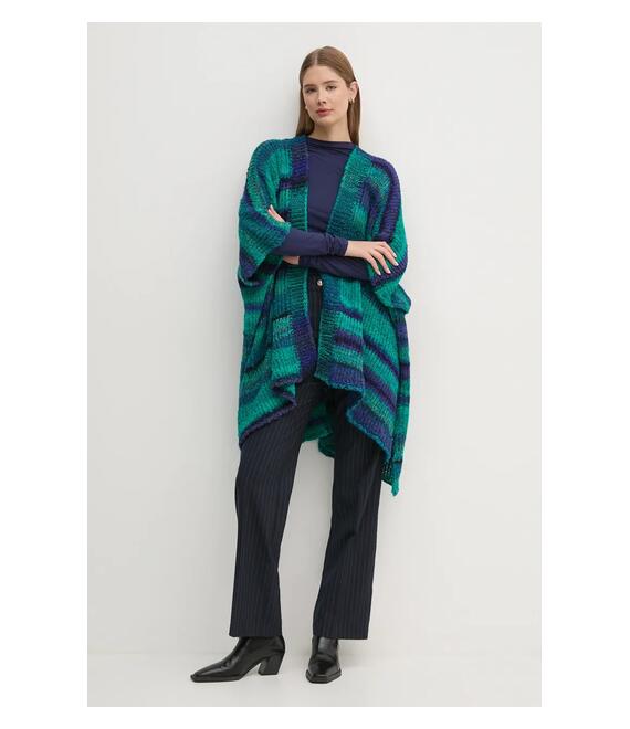 Longsleeve United Colors of Benetton χρώμα: ναυτικό μπλε, 32AVD108J