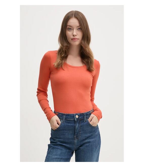 Longsleeve Pepe Jeans FINNY χρώμα: πορτοκαλί, PL505955