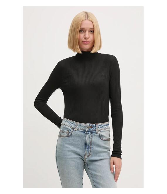 Longsleeve Pepe Jeans FLORY χρώμα: μαύρο, PL505978