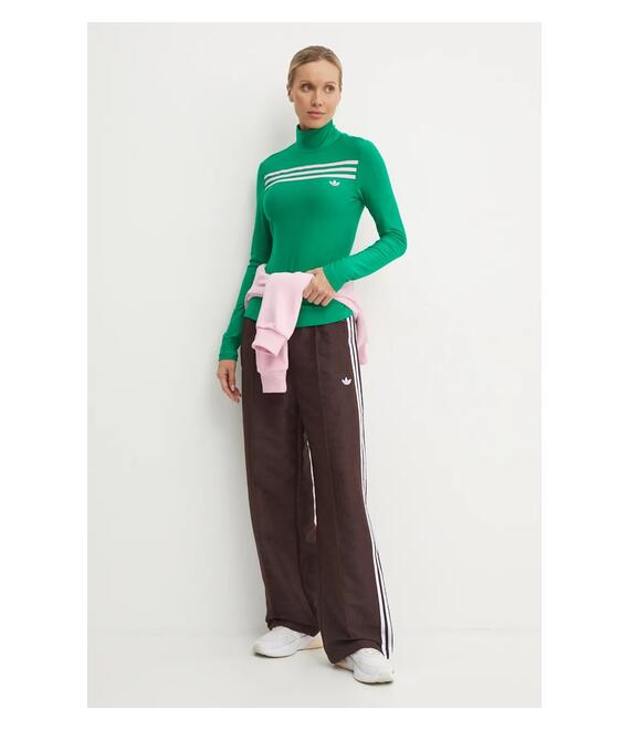 Longsleeve adidas Originals Longsleeve 3S Tee χρώμα: πράσινο, JN8314