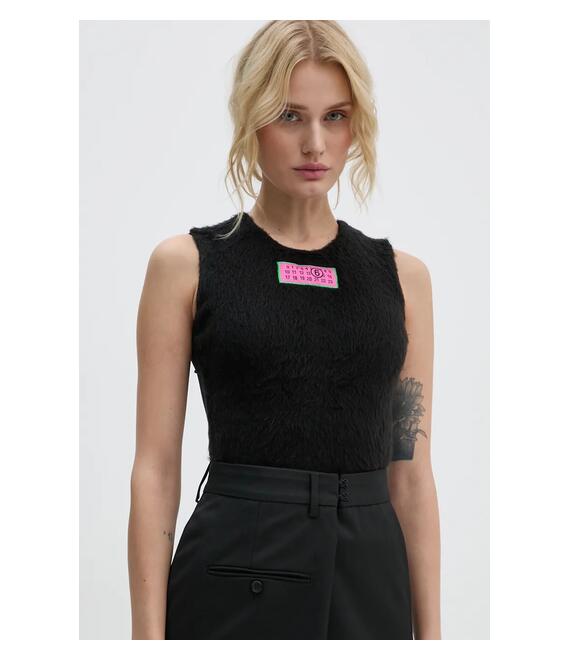 Κορμάκι MM6 Maison Margiela χρώμα: μαύρο, S62NA0073.MTJ012