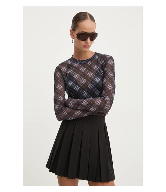 Μπλουζάκι Guess Originals χρώμα: μαύρο, W4BP12 KBBF2