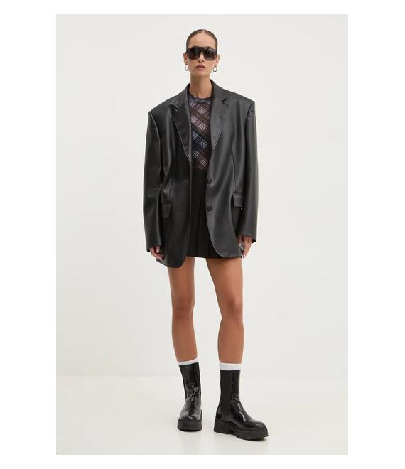 Μπλουζάκι Guess Originals χρώμα: μαύρο, W4BP12 KBBF2