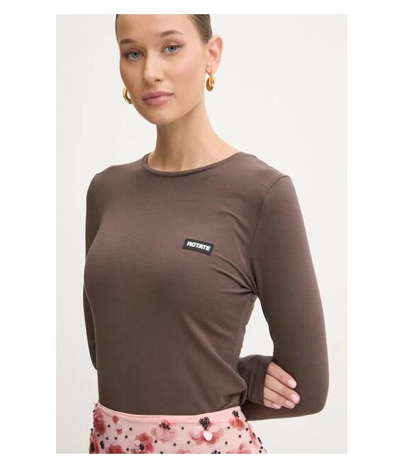 Longsleeve Rotate χρώμα: καφέ, 113132573