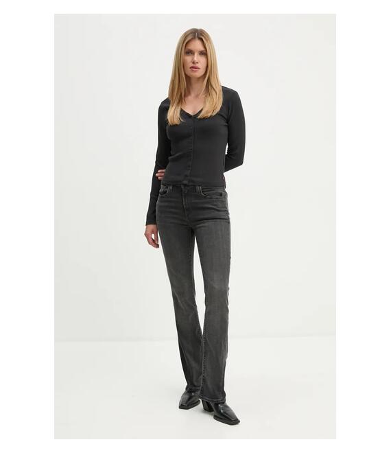 Longsleeve Levi's χρώμα: μαύρο, A8783