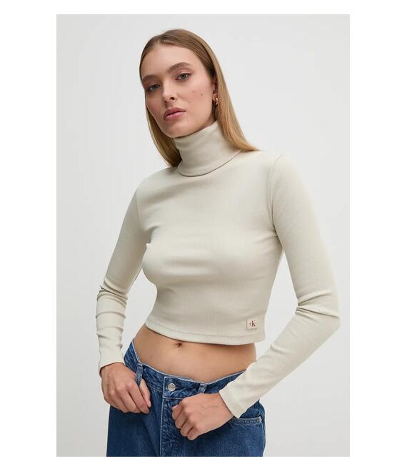 Μπλουζάκι Calvin Klein Jeans χρώμα: πράσινο, J20J224196