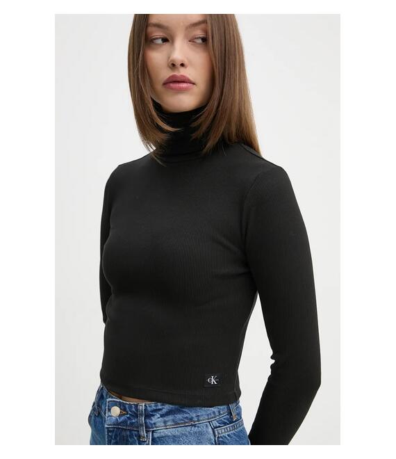 Μπλουζάκι Calvin Klein Jeans χρώμα: μαύρο, J20J224196