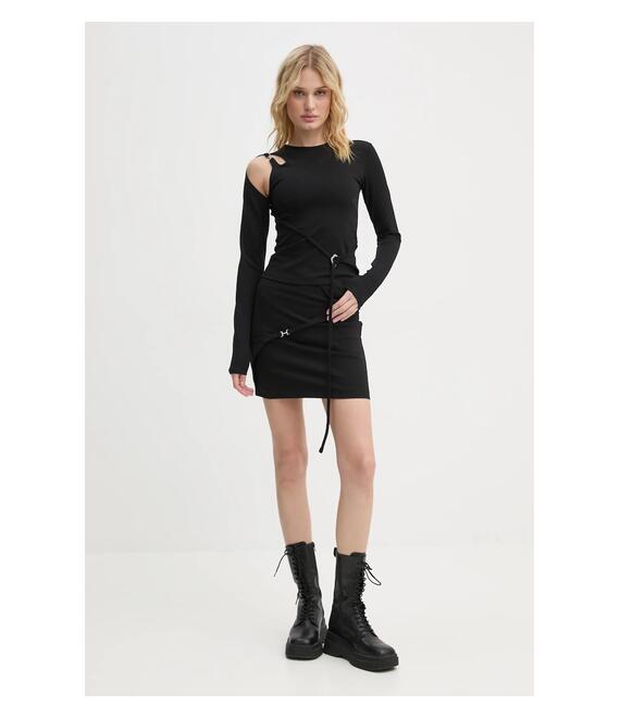 Longsleeve Heliot Emil χρώμα: μαύρο, AW24.W.13.071.BLK01