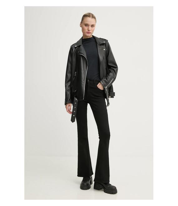 Μακρυμάνικο Abercrombie & Fitch χρώμα: μαύρο, KI139-4795
