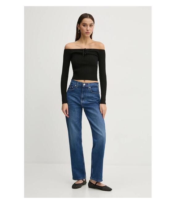 Πουλόβερ Hollister Co. χρώμα: μαύρο, KI350-4258
