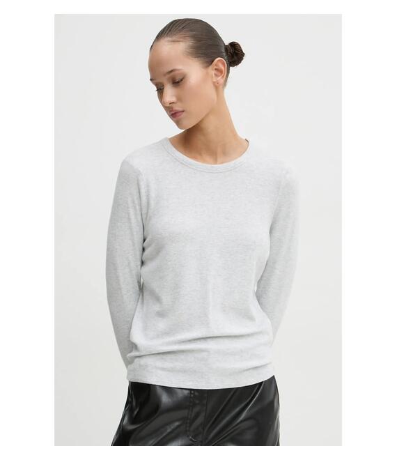 Longsleeve Abercrombie & Fitch χρώμα: γκρι, KI139-4756