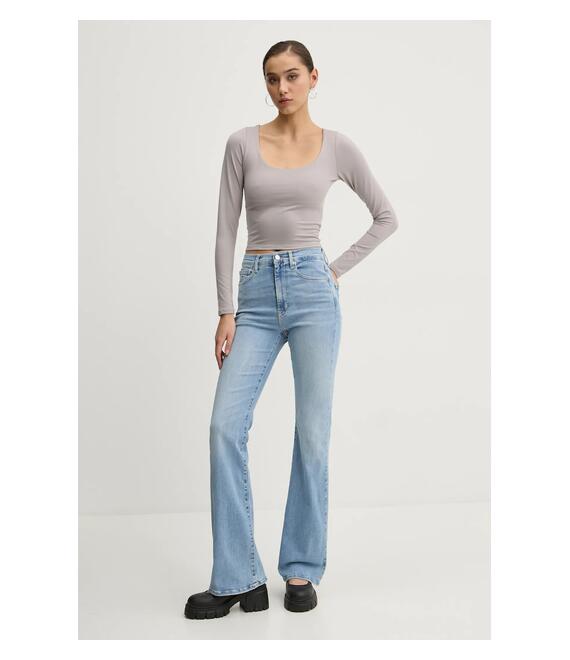 Μακρυμάνικο Hollister Co. χρώμα: γκρι, KI339-3628