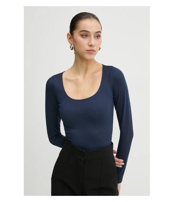 Μακρυμάνικο Hollister Co. χρώμα: ναυτικό μπλε, KI339-3628