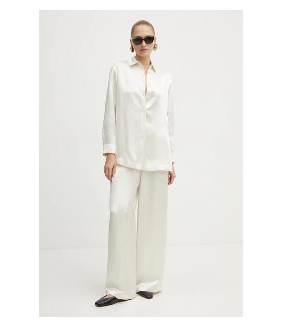 Πουκάμισο Max Mara Leisure χρώμα: μπεζ, 2426196018600