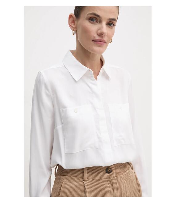 Πουκάμισο Barbour χρώμα: άσπρο, LSH1634