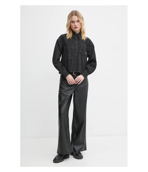 Τζιν πουκάμισο G-Star Raw χρώμα: μαύρο, D25516-D540