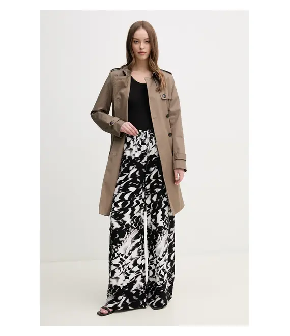 Καμπαρντίνα Tommy Hilfiger χρώμα: καφέ, WW0WW42133
