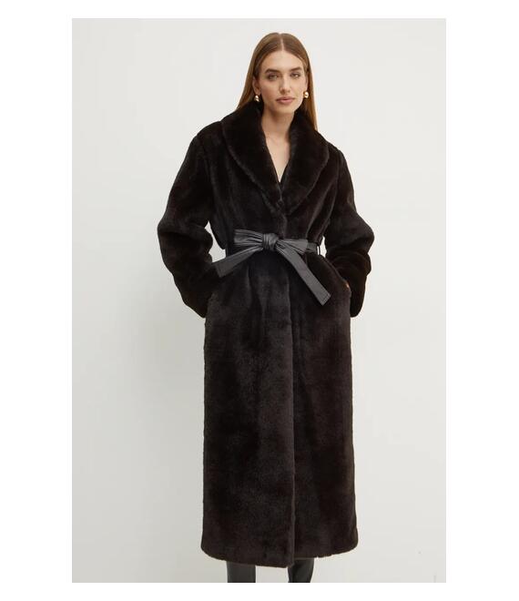 Παλτό Pinko χρώμα: μαύρο, 103824 A1ZM