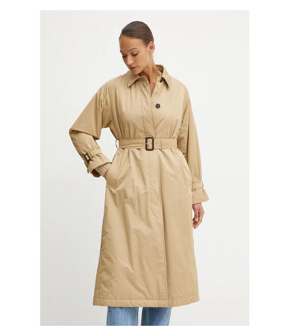 Αναστρέψιμο παλτό Weekend Max Mara γυναικείο, χρώμα: μπεζ, 2425026012600