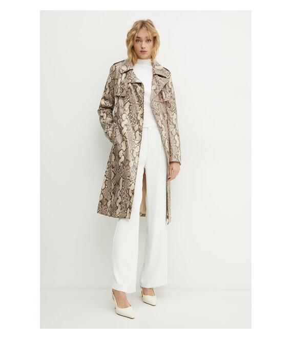 Καμπαρντίνα Guess BRIANA χρώμα: μπεζ, W4BL06 WGHP0