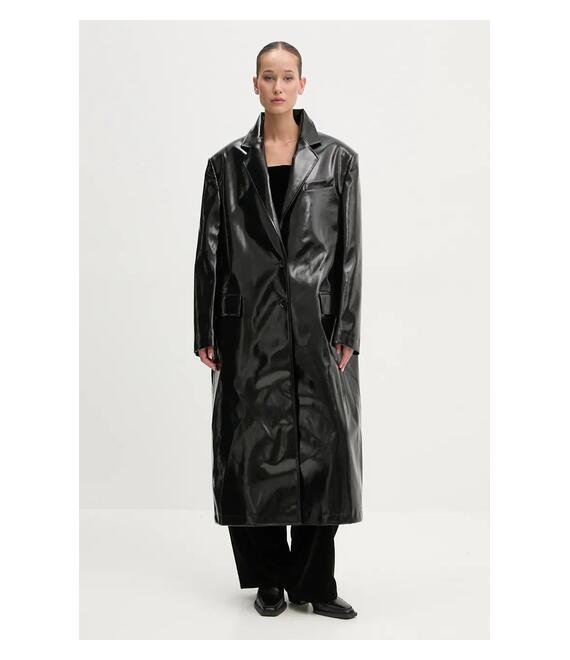 Παλτό MSGM χρώμα: μαύρο, 3742MDC07.247800