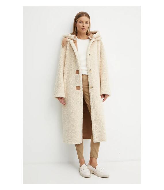 Παλτό Forte Forte χρώμα: μπεζ, 13200_my coat