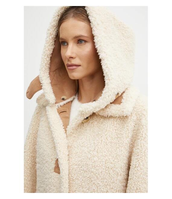 Παλτό Forte Forte χρώμα: μπεζ, 13200_my coat