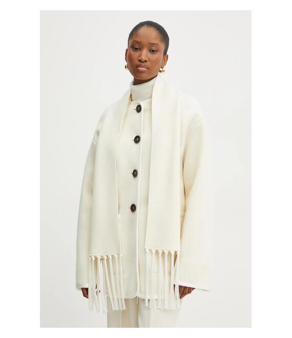 Μάλλινο παλτό Forte Forte χρώμα: μπεζ, 13209_my coat
