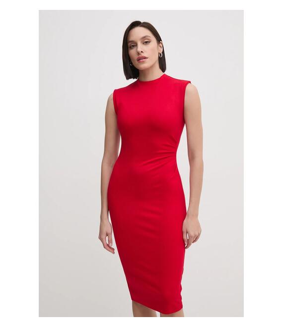 Φόρεμα DIANE VON FURSTENBERG DVF NENE COAT χρώμα: κόκκινο, DVFMR45E00