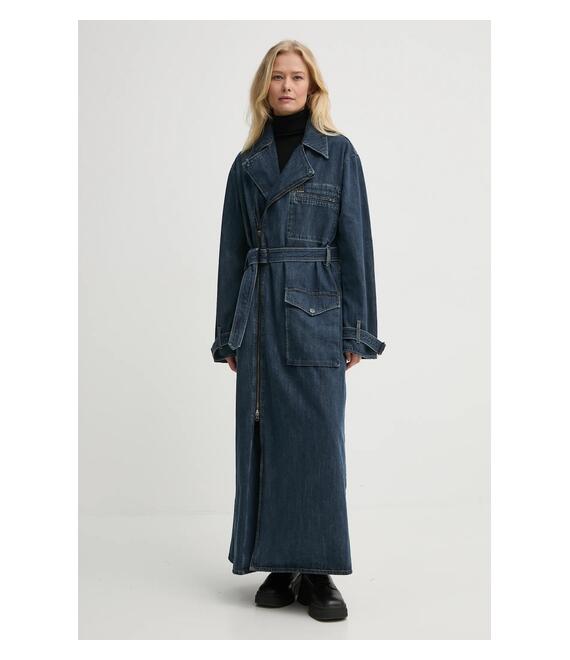 Τζιν παλτό G-Star Raw γυναικείο, χρώμα: ναυτικό μπλε, D25367-D762