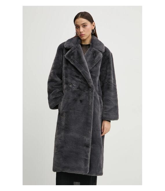 Παλτό Abercrombie & Fitch χρώμα: γκρι, KI144-4289