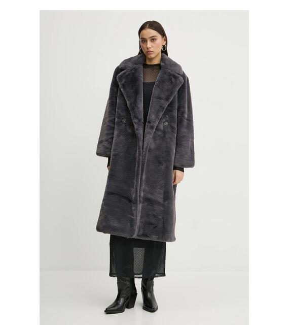 Παλτό Abercrombie & Fitch χρώμα: γκρι, KI144-4289