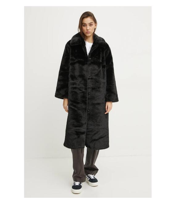 Παλτό Abercrombie & Fitch χρώμα: μαύρο, KI144-4290