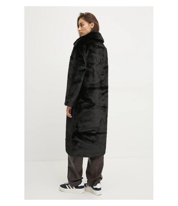 Παλτό Abercrombie & Fitch χρώμα: μαύρο, KI144-4290