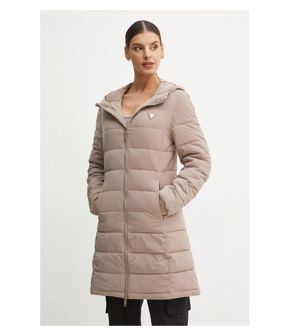 Μπουφάν Guess NEW ALETA χρώμα: καφέ, V4YL05 WF3X0