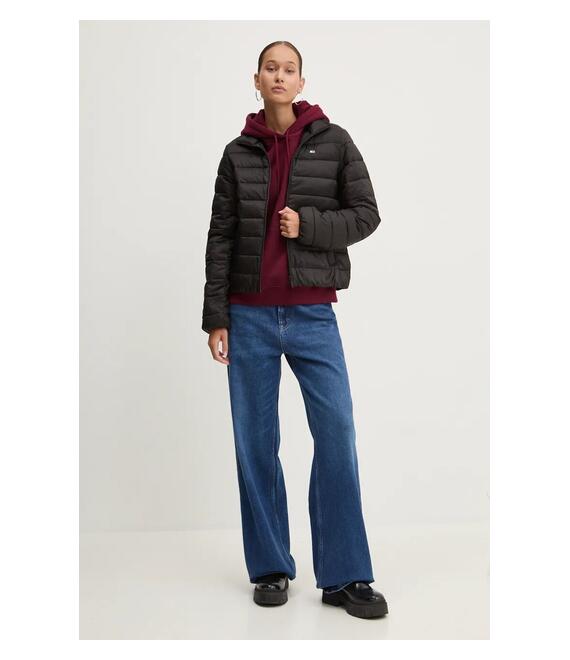 Μπουφάν Tommy Jeans χρώμα: μαύρο, DW0DW17746