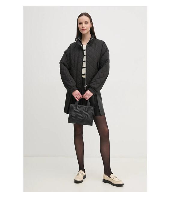Μπουφάν Dkny χρώμα: μαύρο, DLEMPU30