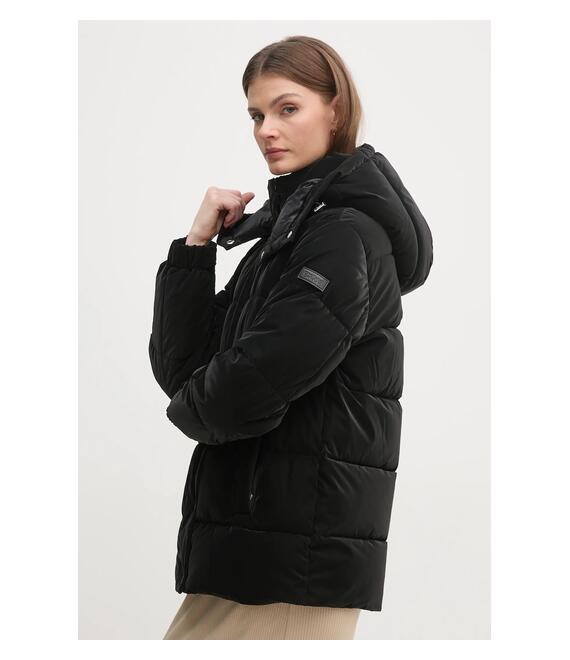 Μπουφάν Dkny χρώμα: μαύρο, DLEMPQ74