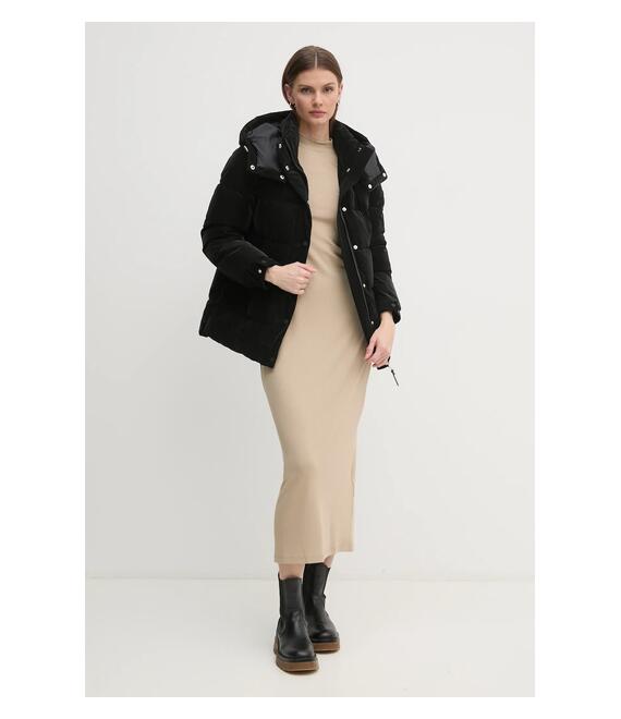 Μπουφάν Dkny χρώμα: μαύρο, DLEMPQ74