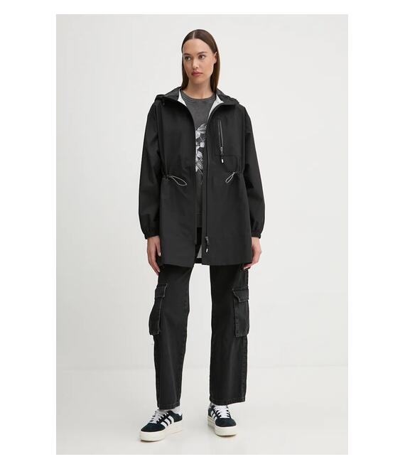 Παρκά Vans χρώμα: μαύρο, VN000HK0BLK1