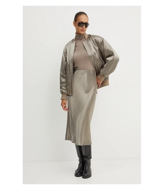 Μπουφάν bomber Max Mara Leisure γυναικείο, χρώμα: πράσινο, 2426486048600