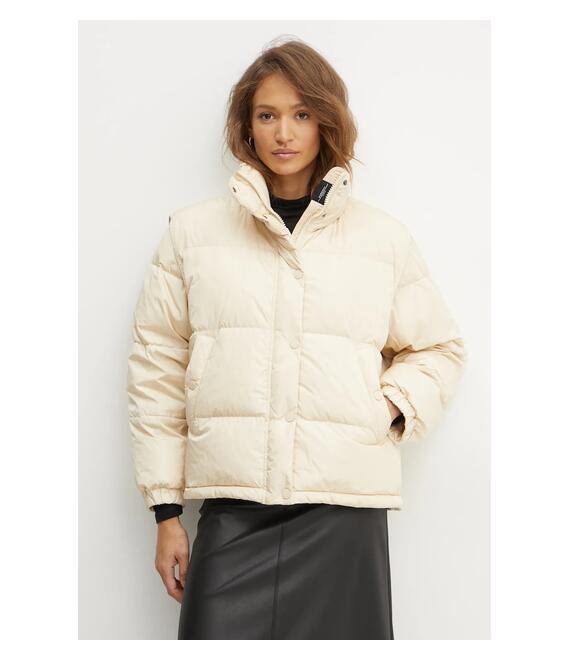 Μπουφάν με επένδυση από πούπουλα Weekend Max Mara χρώμα: μπεζ, 2425486062600