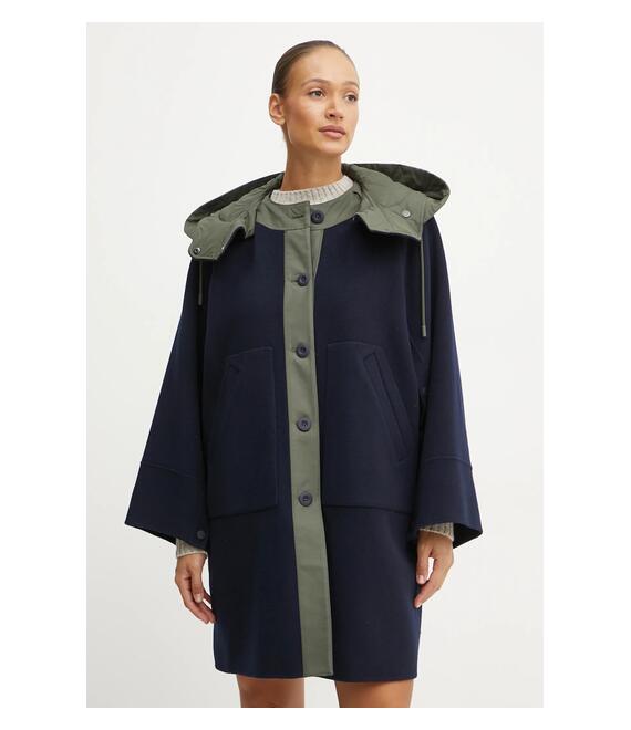 Παλτό από μείγμα μαλλιού Weekend Max Mara χρώμα: ναυτικό μπλε, 2425496022600