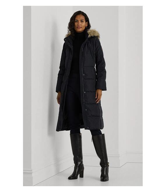 Μπουφάν με επένδυση από πούπουλα Lauren Ralph Lauren χρώμα: ναυτικό μπλε, 297957518