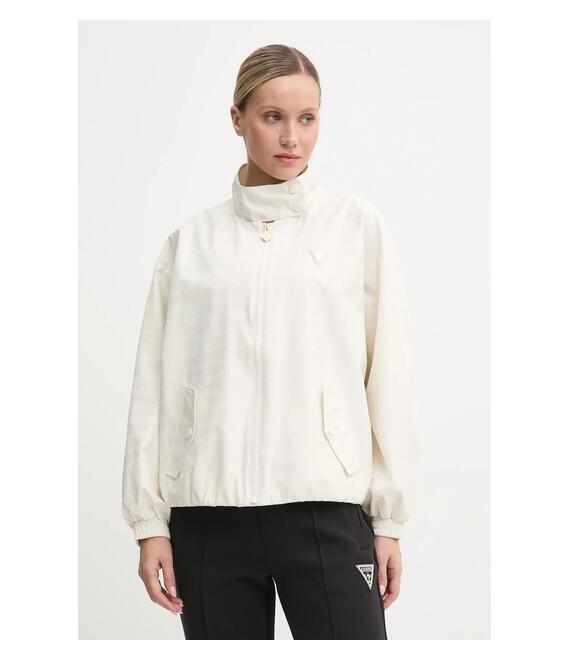 Μπουφάν Guess χρώμα: μπεζ, V4BQ24 WGLW2