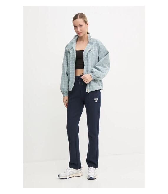 Μπουφάν Guess χρώμα: μπλε, V4BQ24 WGLW2