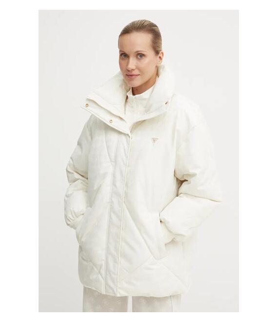 Μπουφάν Guess χρώμα: άσπρο, V4BL01 WGLW2