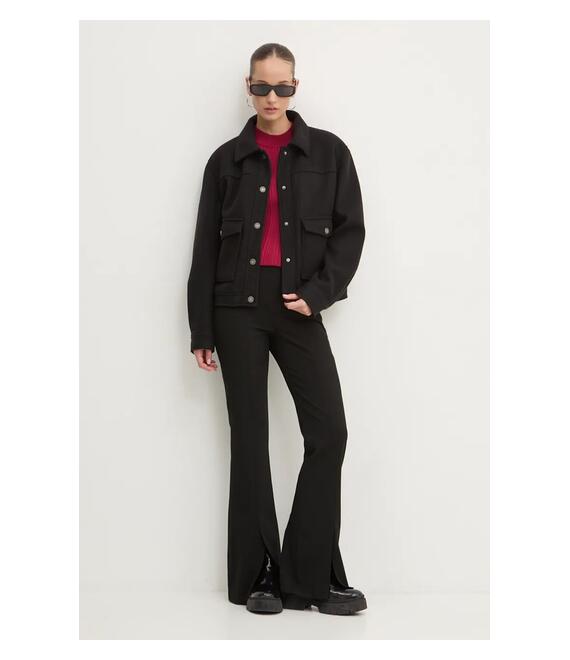 Μπουφάν Guess Jeans χρώμα: μαύρο, W4BL27 WGIX2