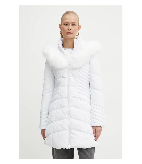 Μπουφάν Guess OXANA χρώμα: άσπρο, W4BL61 WGLZ0