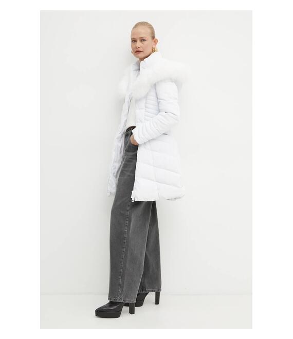 Μπουφάν Guess OXANA χρώμα: άσπρο, W4BL61 WGLZ0